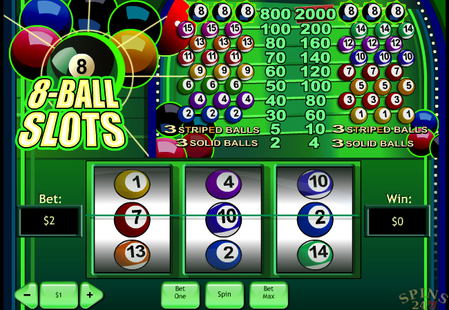 8 ball slots screenshot