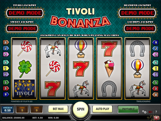 tivoli bonanza screenshot