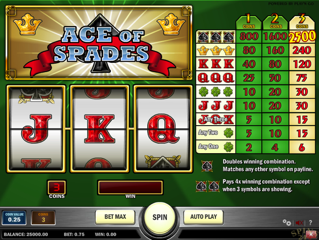ace of spades screenshot