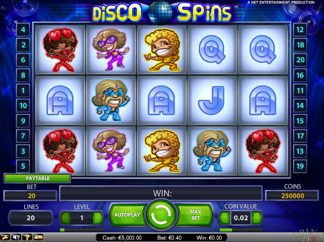 disco spins screenshot