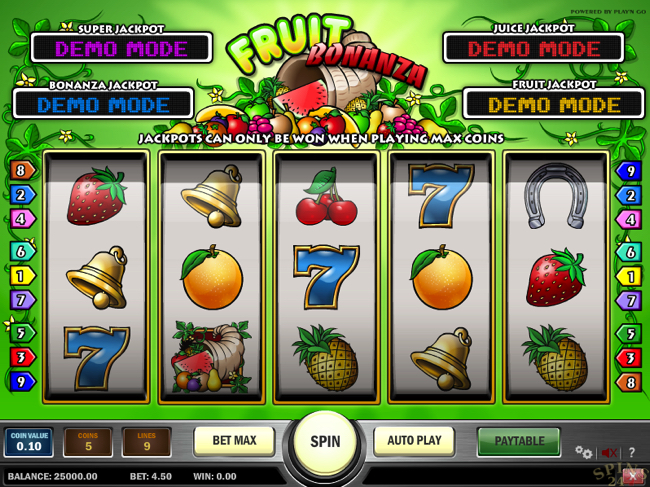 fruit bonanza screenshot